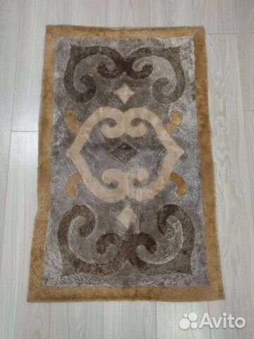 Ковёр из натурального меха ручной работы