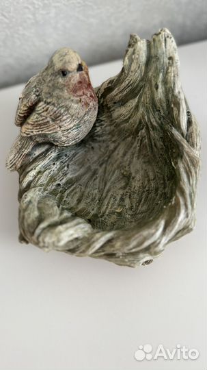 Ваза новая для декора с птичкой