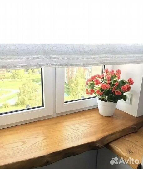 Подоконник деревянный из массива