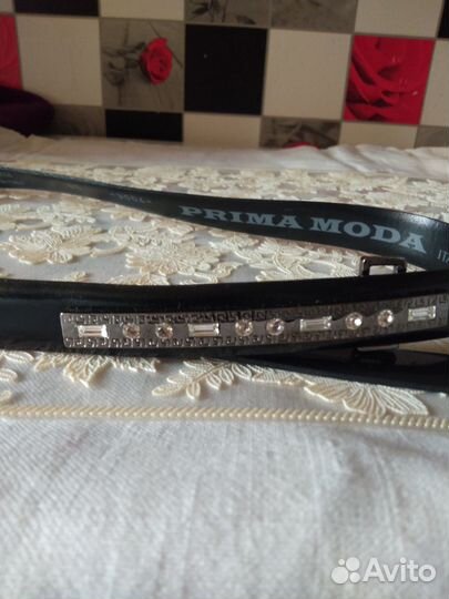 Ремень кожаный, 95 см, ширина 2см