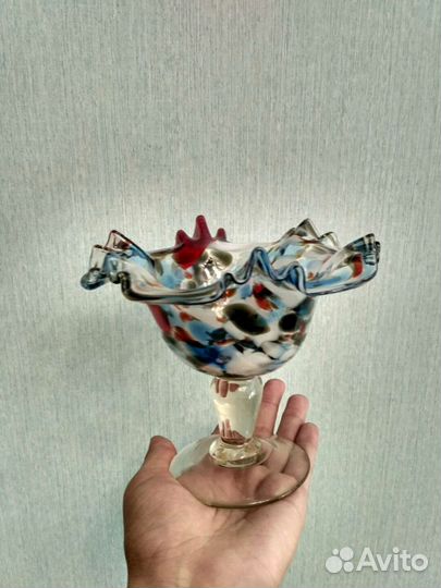 Ваза цветное стекло