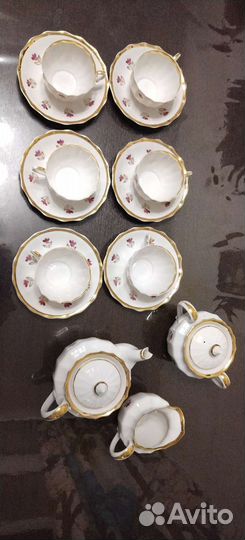Посуда СССР. Чайный сервиз. Костяной фарфор