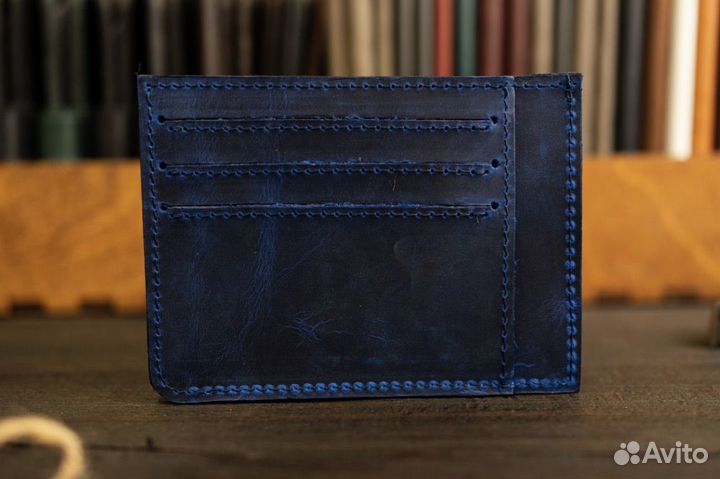 Картхолдер из натуральной кожи ручная работа