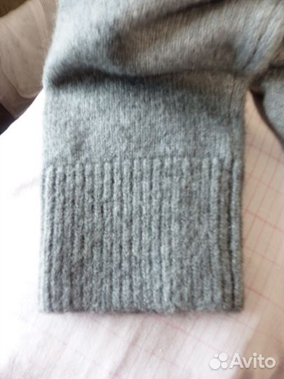 H&M джемпер свитер шерсть/альпака серый XL новый