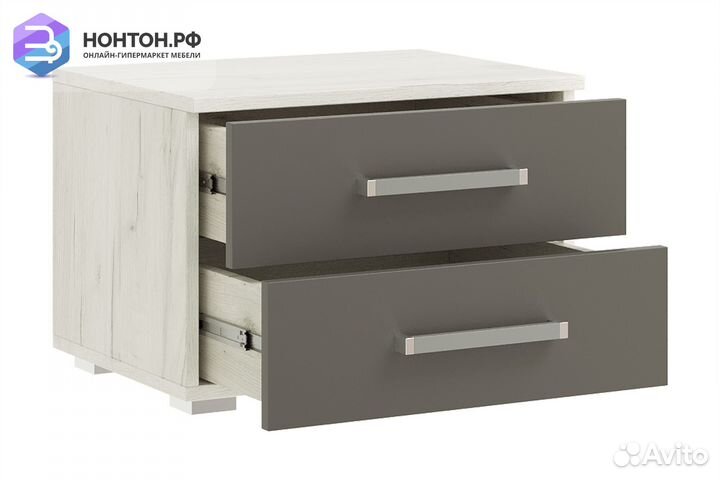 Комплект прикроватных тумб Фиеста New графит / дуб