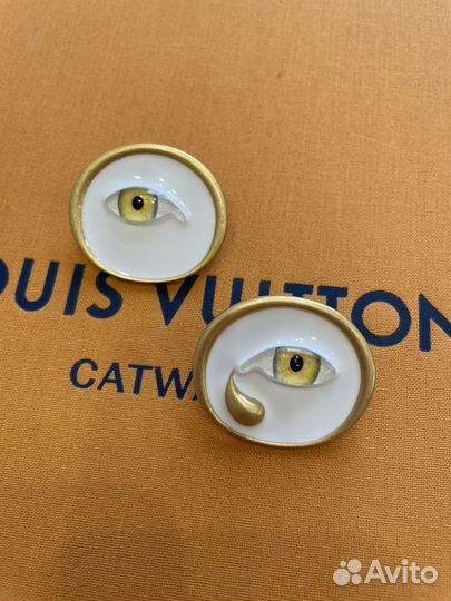 Серьги Скьяпарелли глаза тренд 2024