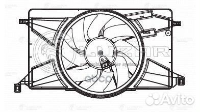 Вентилятор радиатора с кожухом ford focus III 1
