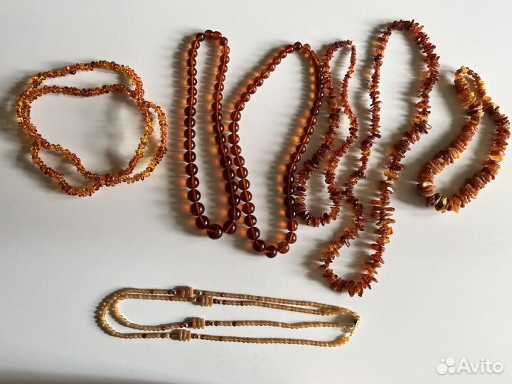 Янтарные бусы натуральные СССР