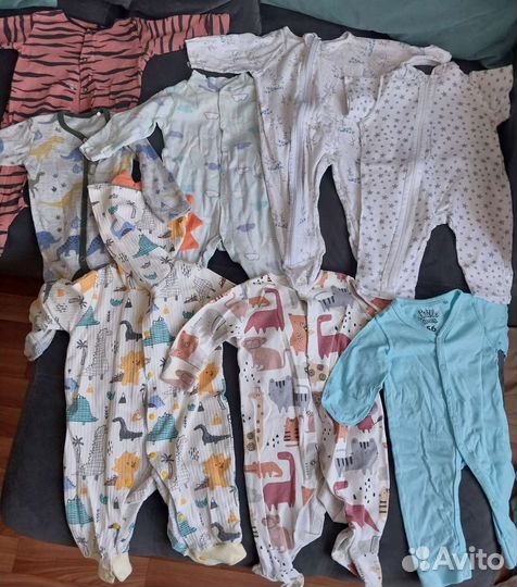 Детские вещи пакетом от 0 до года для мальчика