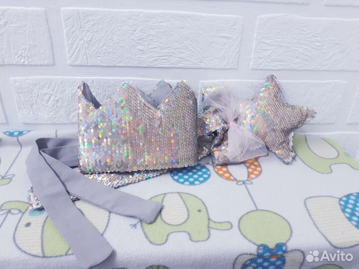 Праздничный набор: корона и волшебная палочка