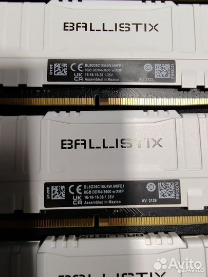 Оперативная память ddr4 8gb crucial ballistix 3600