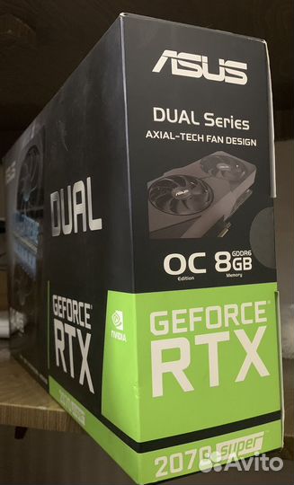 Коробка Asus Geforce RTX 2070 Super