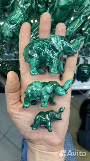 Фигурки малахит