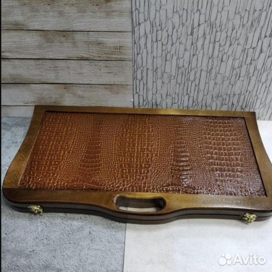 Нарды деревянные 60х60 (кожа)