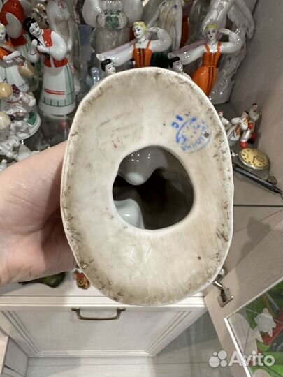 Юный Лыжник Полонне зхк фарфоровая статуэтка