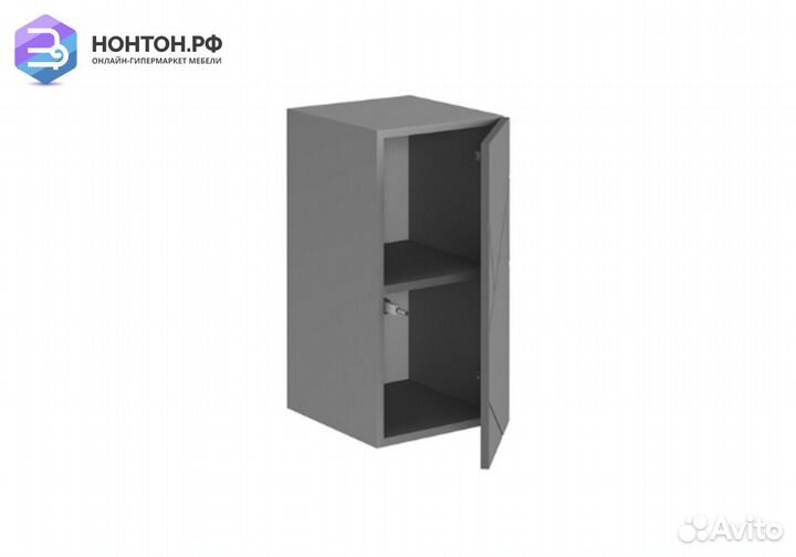 Шкаф навесной Гранж шн-001 серый шифер / матовый г