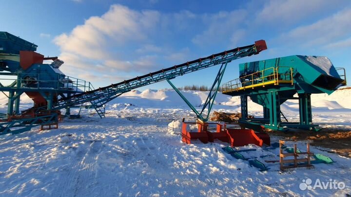 Комплекс, грохот, питатель, дробилка