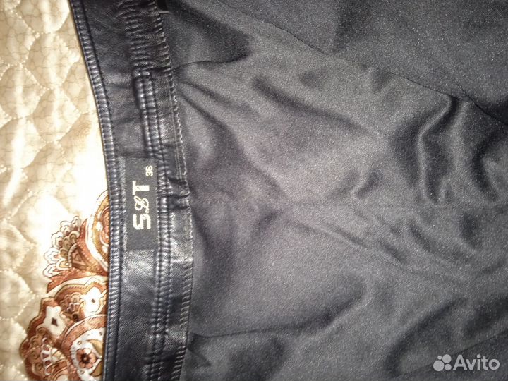 Кожаная юбка