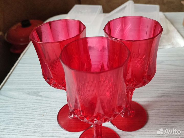 Фужеры для вина из пластика