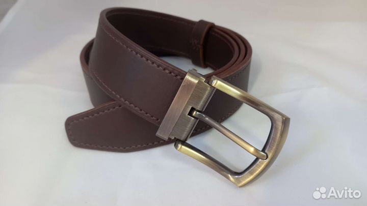 Мужской кожаный ремень ручной работы