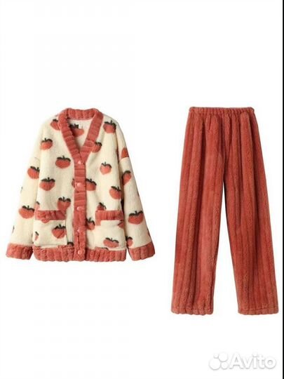 Пижама плюшевая женская