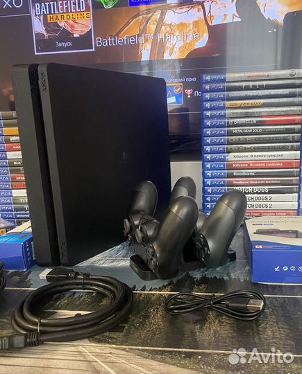 Sony playstation 4 slim PS4 (с пломбами)