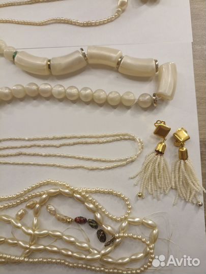 Ожерелье серьги жемчуг и тому подобное СССР