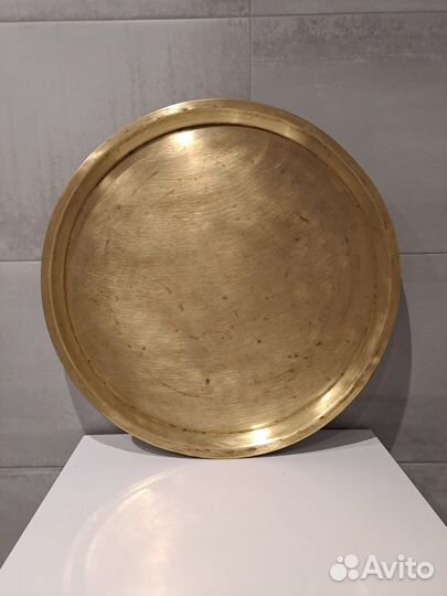 Поднос латунный 19 век