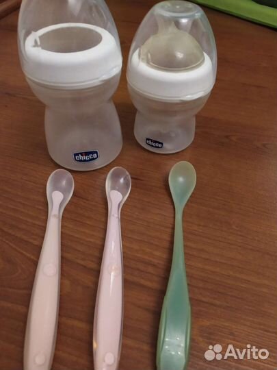 Бутылочка Chicco Avent. Ложка для прикорма
