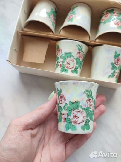 Нижегородский сувенир стопки фарфоровые