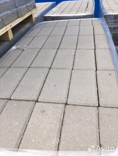 Тротуарная плитка сиян серый П16-6, бордюр