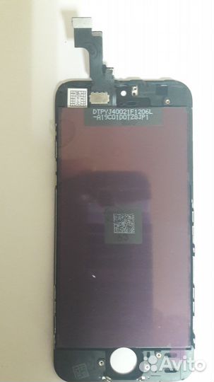 Экран на iPhone 5S AAA качеством Черный
