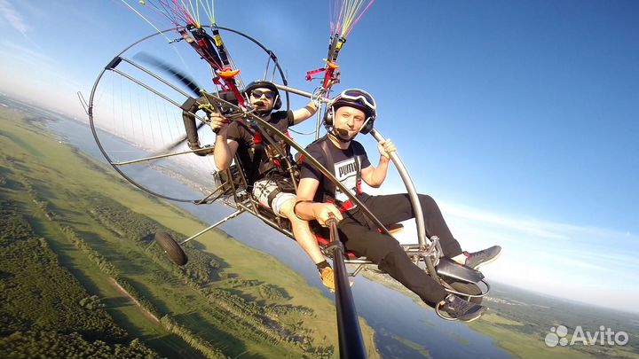 Полёт на параплане Весной в Перми