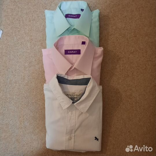 Рубашки 3 шт на мальчика 12 лет