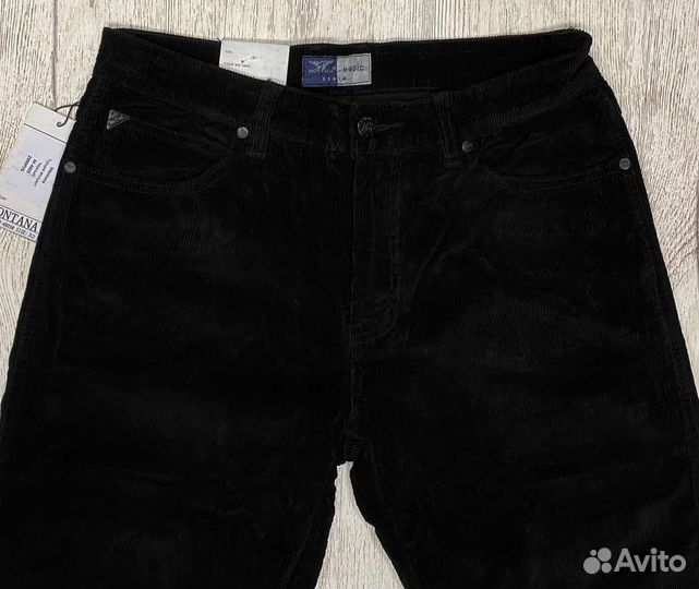 Вельветовые джинсы Montana 4805, черный