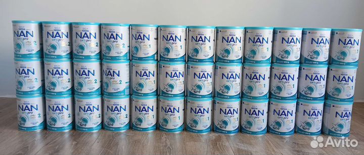 Детское питание смесь нан 1, 2 800 гр