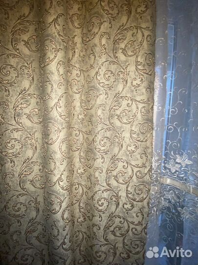 Шторы (+ламбрекен+тюль+скатерть+карниз)