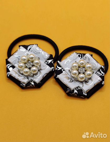 Резиночки для волос ручной работы