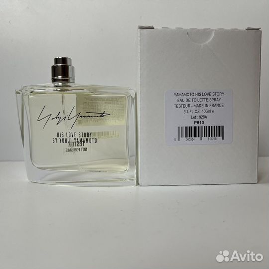 Yohji Yamamoto his Love Story 100мл оригинал