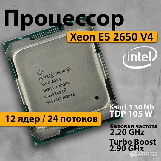 Новый комплект 24 ядра + Atermiter X99 + 16DDR4