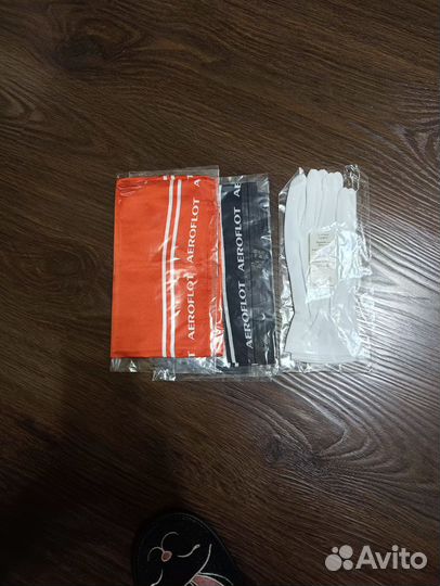 Пилотка, платок, перчатки ак Аэрофлот