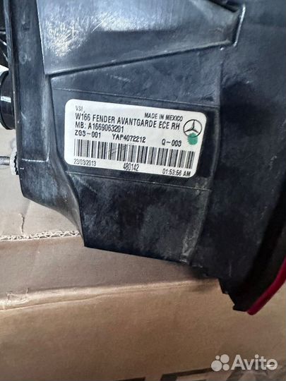 Фонарь задний правый Mercedes-Benz M-Класс (W166)