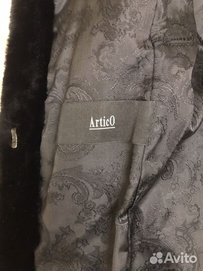 Шуба мутоновая с норкой