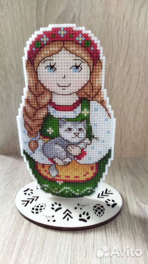 Матрешка вышивка крестиком
