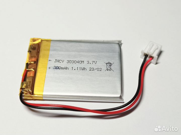 Аккумулятор 300mAh 3,7v 303040 с разъёмом