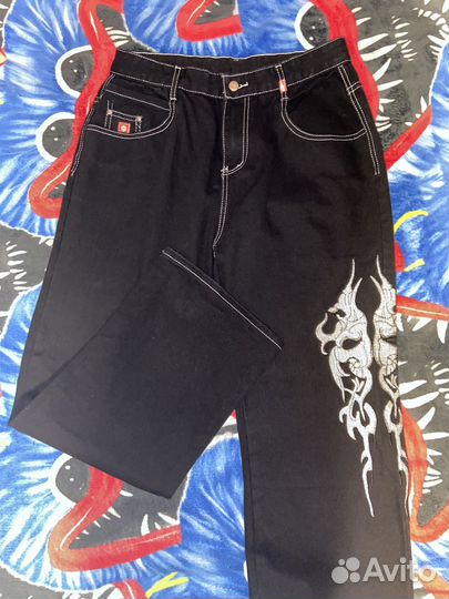 Джинсы широкие y2k