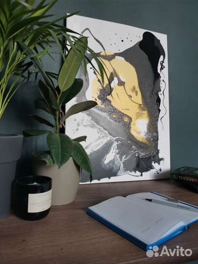 Картина флюид арт