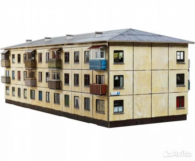 Модель панельного многоквартирного дома 