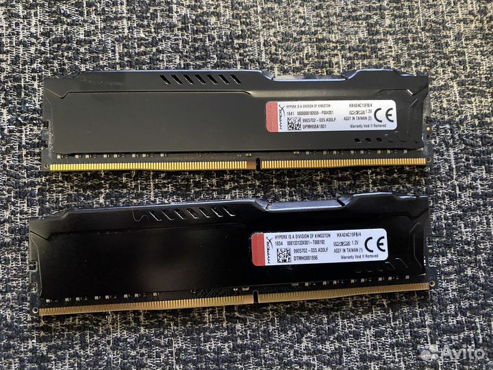 Оперативная память HyperX Fury DDR4 8gb (2х4)