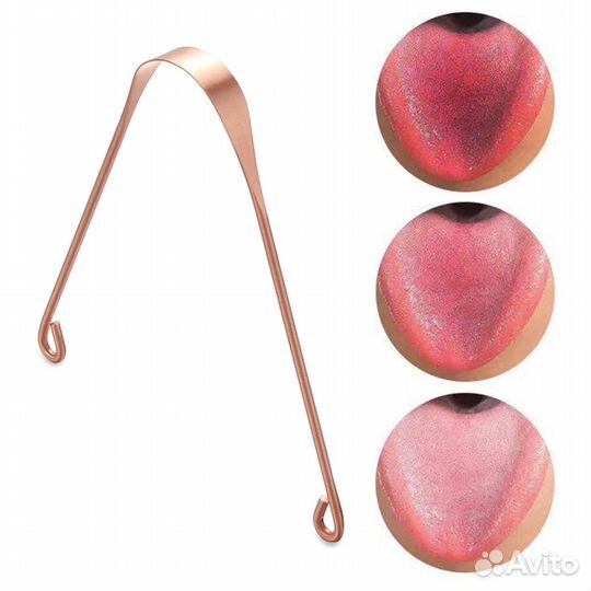 Скребок для языка медный